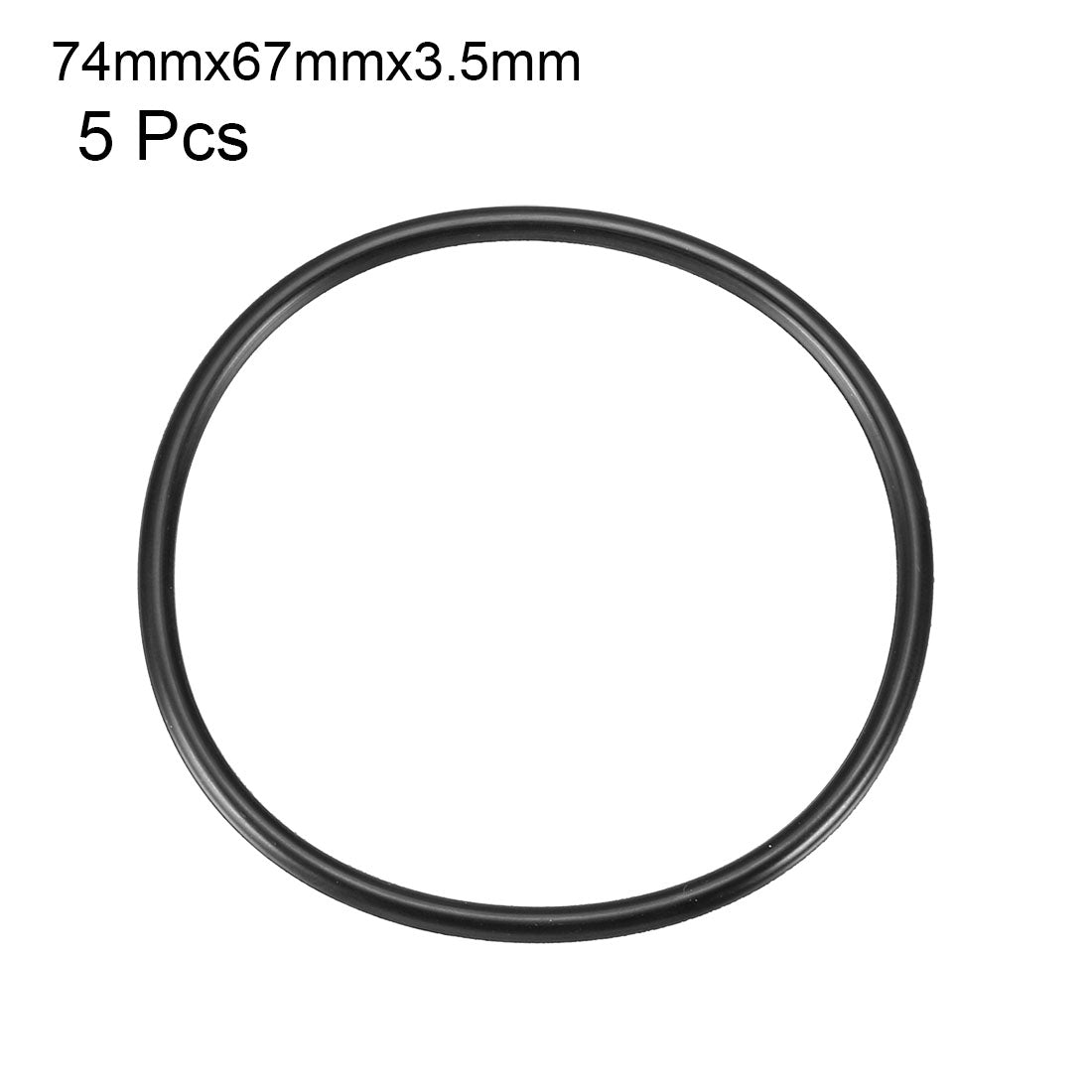 Harfington Nitrile Rubber O-Rings, Metric Buna-N Sealing Gasket Pack of 5