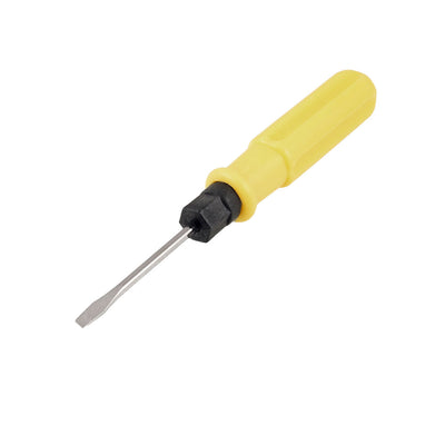 Harfington Yellow Plastic Coated Handle Dual Slotted Phillips Head Screwdriver