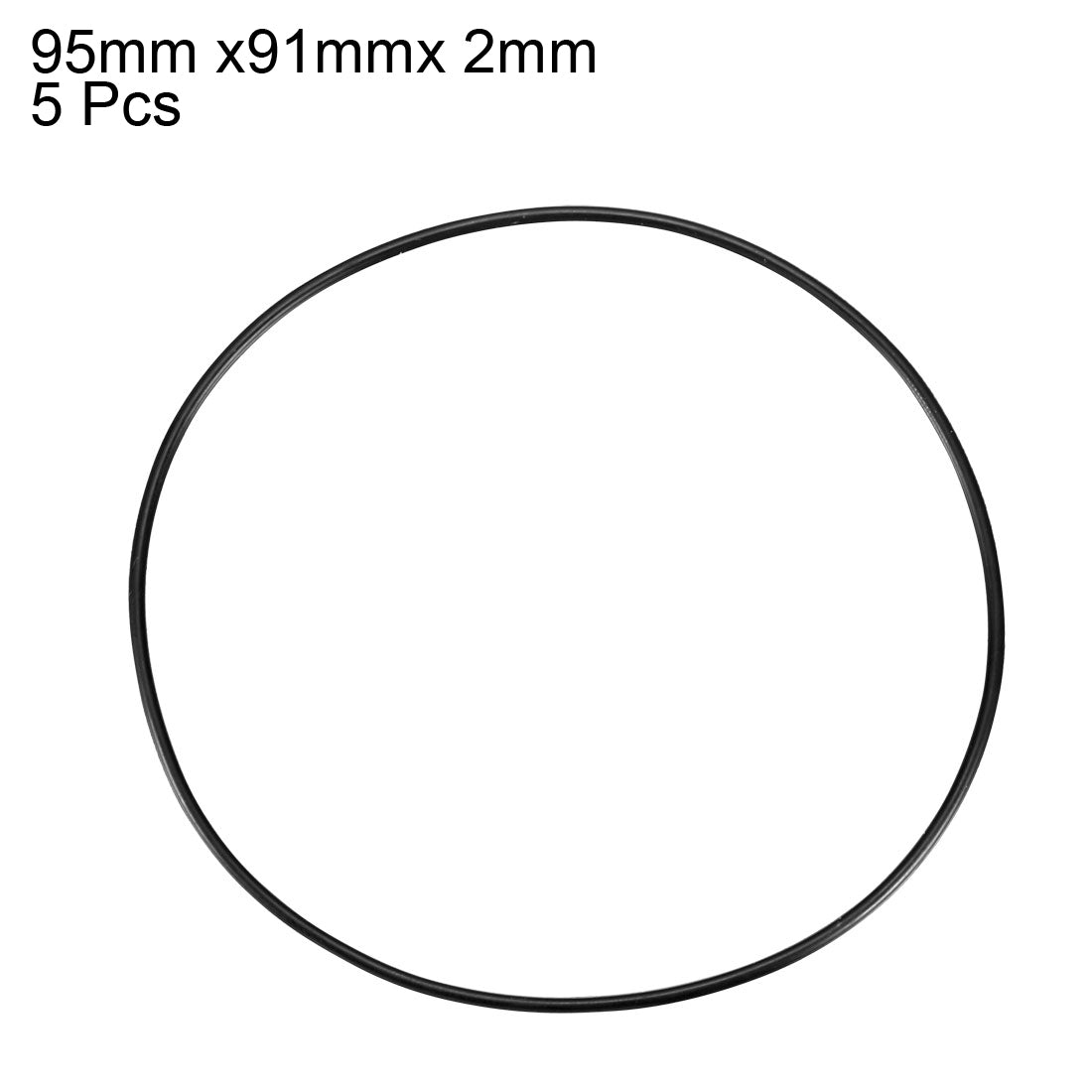 Harfington Nitrile Rubber O-Rings, Metric Buna-N Sealing Gasket Pack of 5