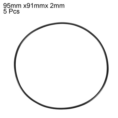 Harfington Nitrile Rubber O-Rings, Metric Buna-N Sealing Gasket Pack of 5