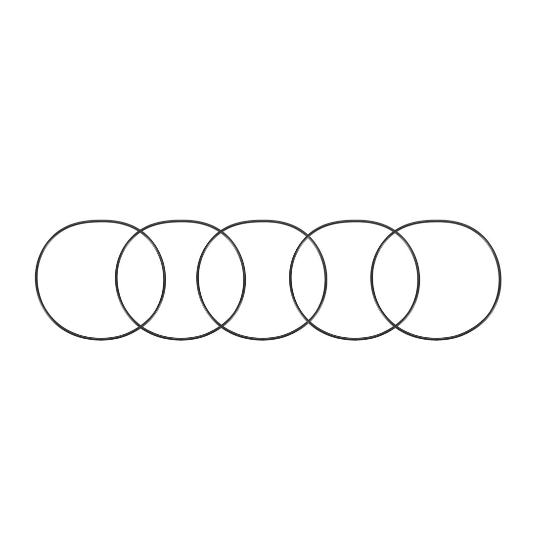 Harfington Nitrile Rubber O-Rings, Metric Buna-N Sealing Gasket Pack of 5