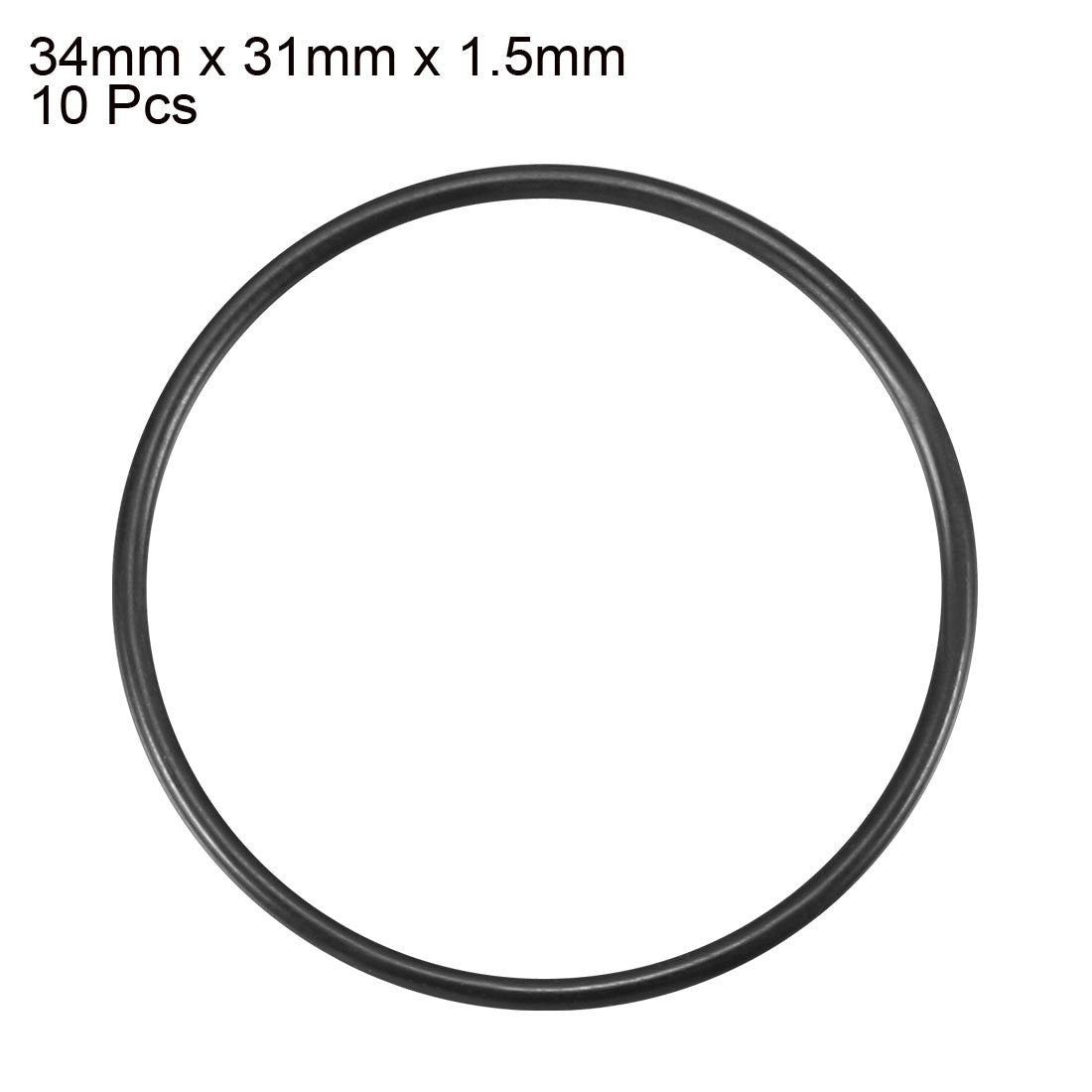 Harfington Nitrile Rubber O-Rings, Metric Buna-N Sealing Gasket, Pack of 10