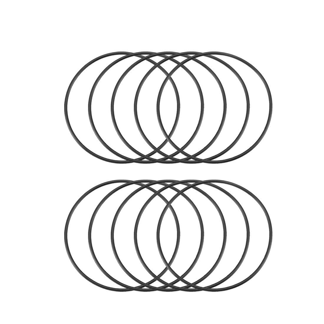 Harfington Nitrile Rubber O-Rings, Metric Buna-N Sealing Gasket, Pack of 10