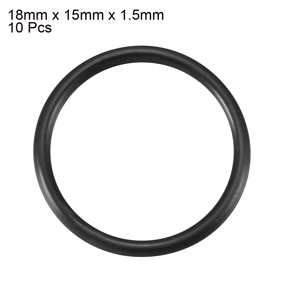 Harfington Nitrile Rubber O-Rings Metric Buna-N Sealing Gasket 10Pcs