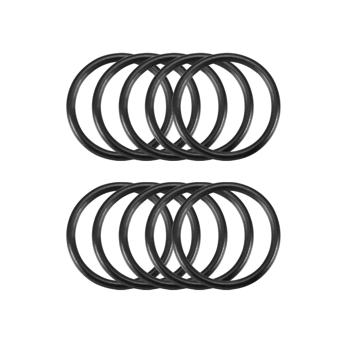 Harfington Nitrile Rubber O-Rings Metric Buna-N Sealing Gasket 10Pcs