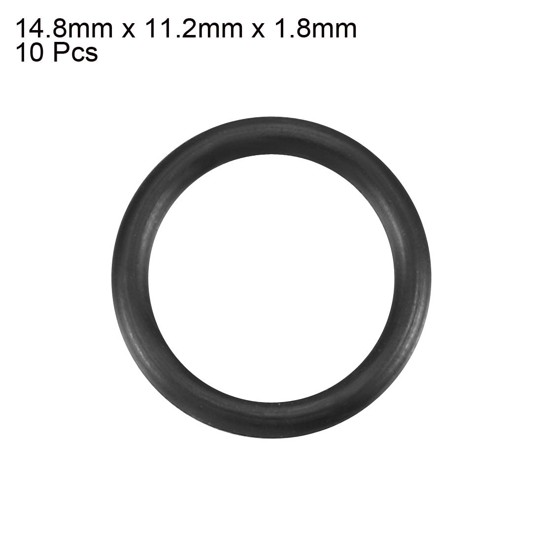 Harfington Nitrile Rubber O-Rings Metric Buna-N Sealing Gasket 10Pcs
