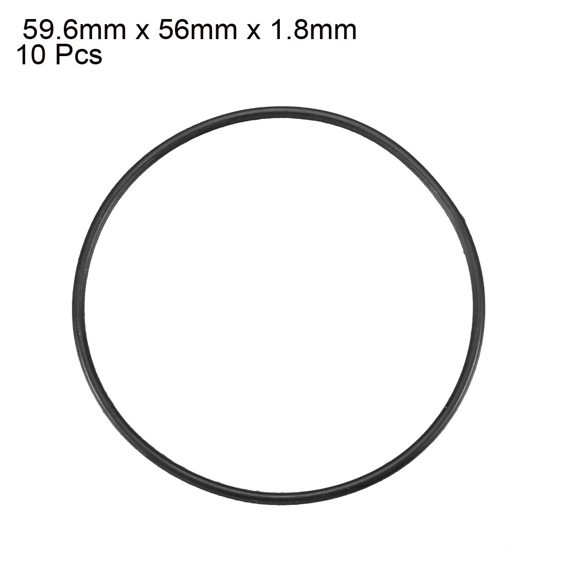 Harfington Nitrile Rubber O-Rings Metric Buna-N Sealing Gasket 10Pcs