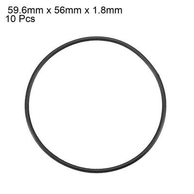 Harfington Nitrile Rubber O-Rings Metric Buna-N Sealing Gasket 10Pcs
