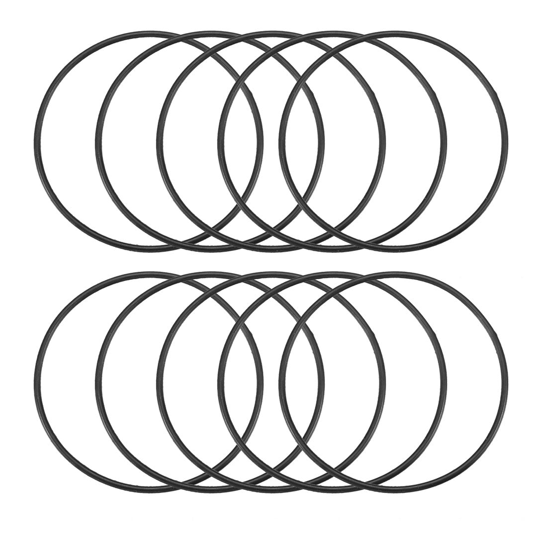 Harfington Nitrile Rubber O-Rings Metric Buna-N Sealing Gasket 10Pcs