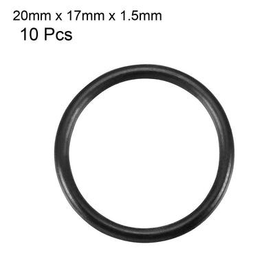 Harfington Nitrile Rubber O-Rings Metric Buna-N Sealing Gasket 10Pcs
