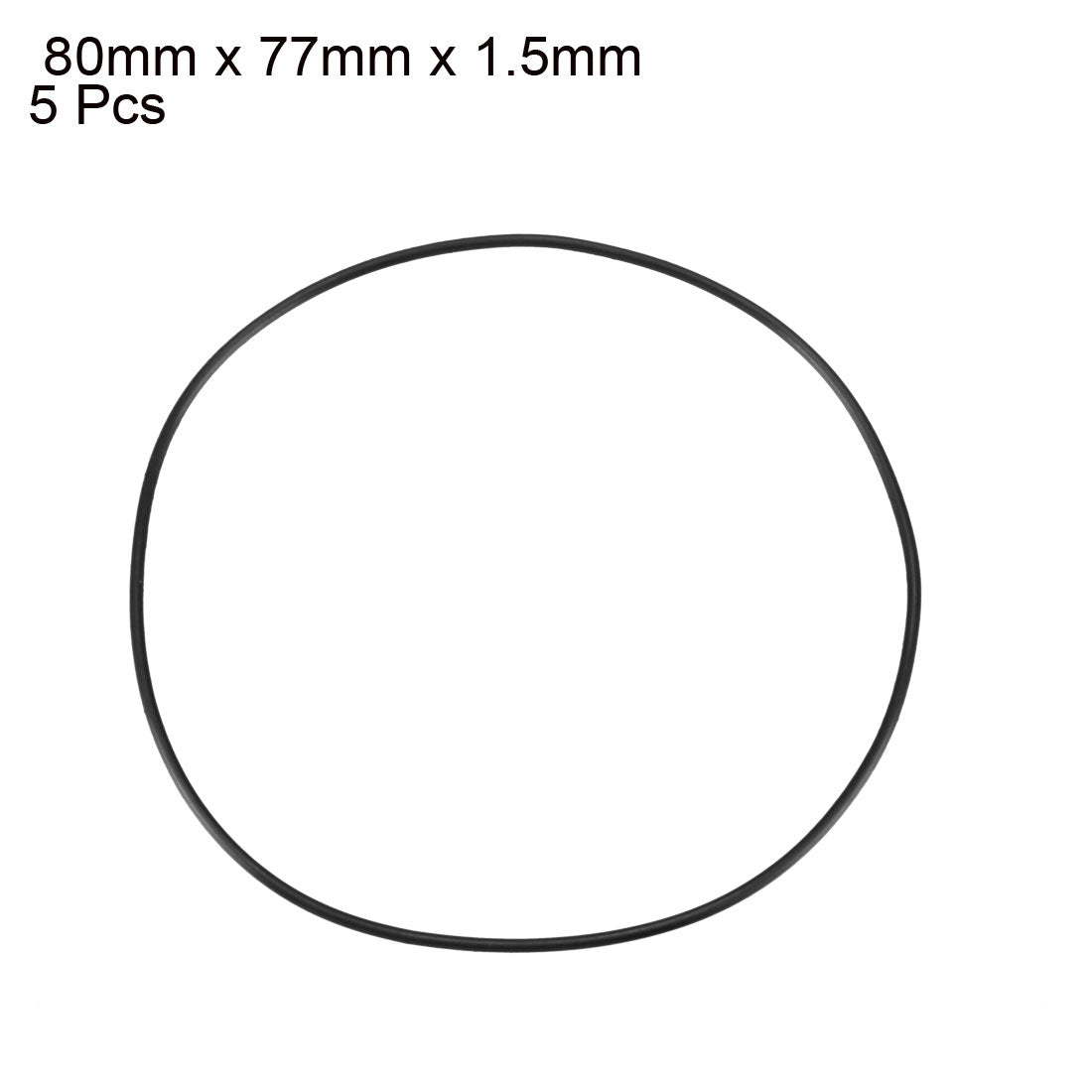 Harfington Nitrile Rubber O-Rings, Metric Buna-N Sealing Gasket Pack of 5