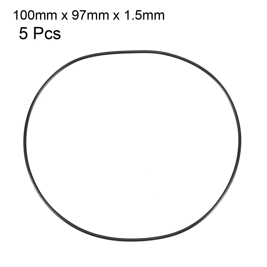 Harfington Nitrile Rubber O-Rings, Metric Buna-N Sealing Gasket Pack of 5