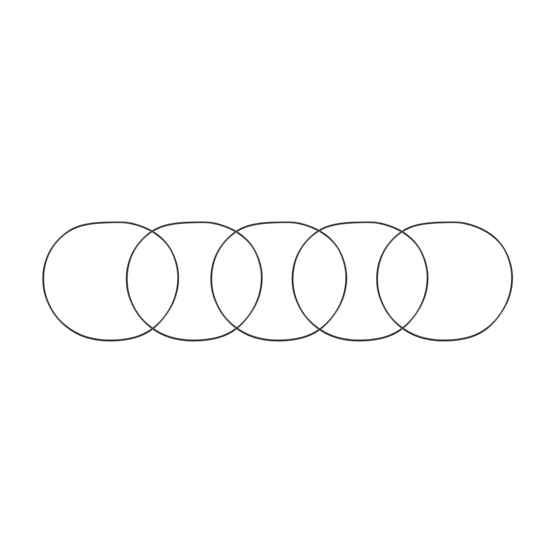 Harfington Nitrile Rubber O-Rings, Metric Buna-N Sealing Gasket Pack of 5