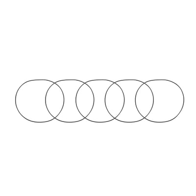 Harfington Nitrile Rubber O-Rings, Metric Buna-N Sealing Gasket Pack of 5