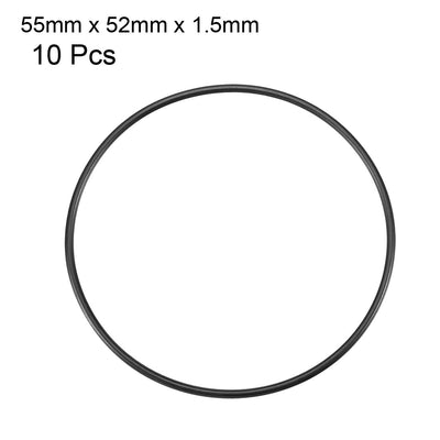 Harfington Nitrile Rubber O-Rings Metric Buna-N Sealing Gasket 10Pcs