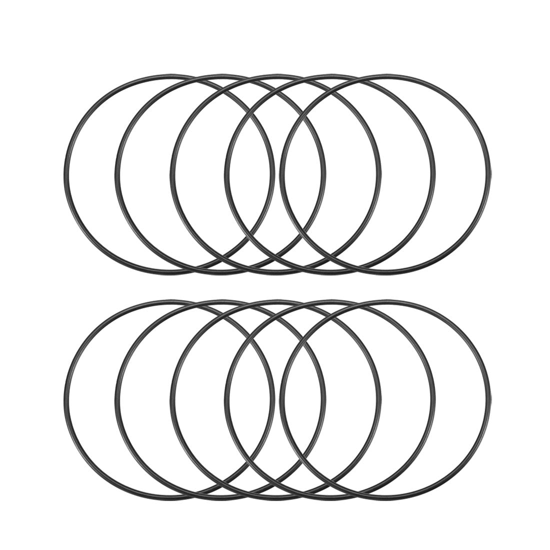 Harfington Nitrile Rubber O-Rings Metric Buna-N Sealing Gasket 10Pcs