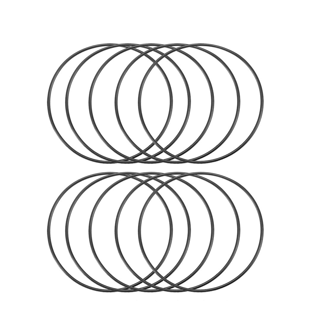 Harfington Nitrile Rubber O-Rings Metric Buna-N Sealing Gasket 10Pcs