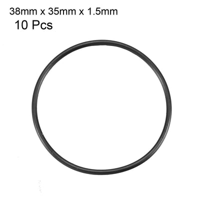 Harfington Nitrile Rubber O-Rings Metric Buna-N Sealing Gasket 10Pcs