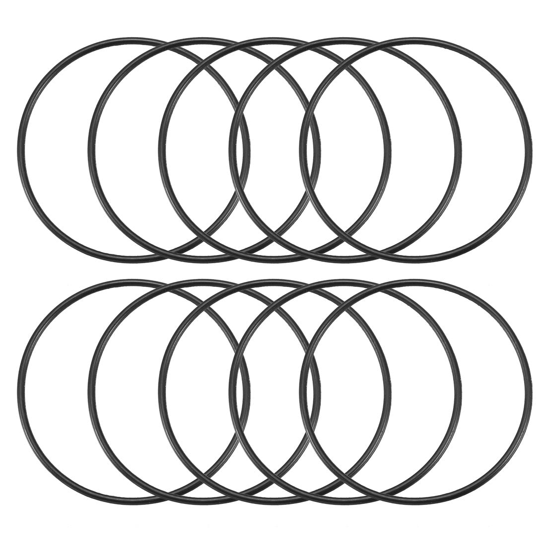 Harfington Nitrile Rubber O-Rings Metric Buna-N Sealing Gasket 10Pcs
