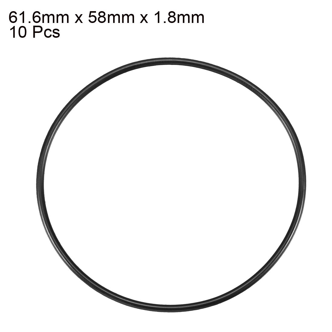 Harfington Nitrile Rubber O-Rings Metric Buna-N Sealing Gasket 10Pcs