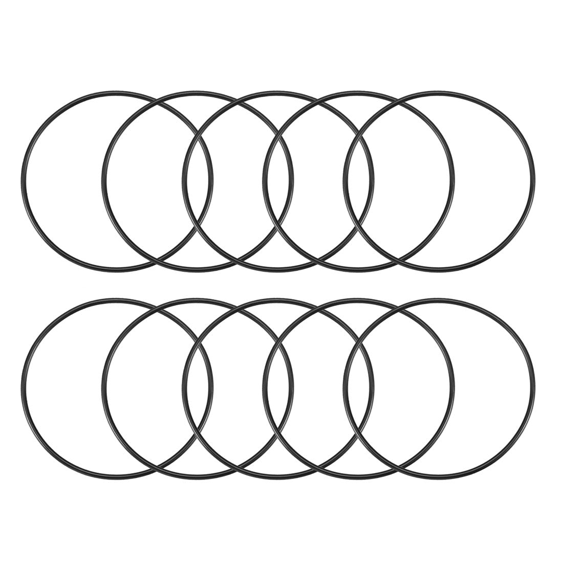 Harfington Nitrile Rubber O-Rings Metric Buna-N Sealing Gasket 10Pcs