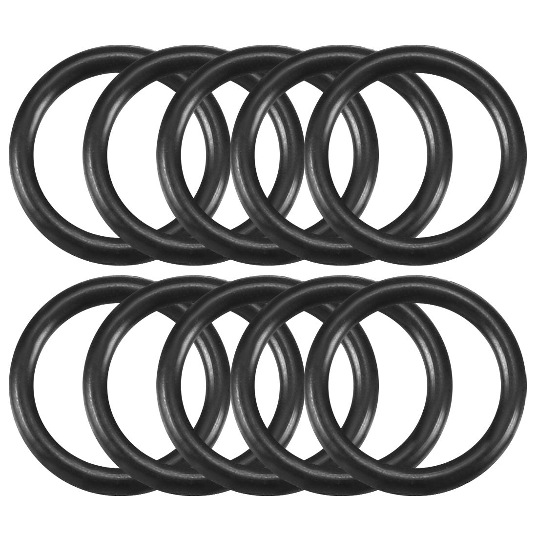 Harfington Nitrile Rubber O-Rings Metric Buna-N Sealing Gasket 10Pcs