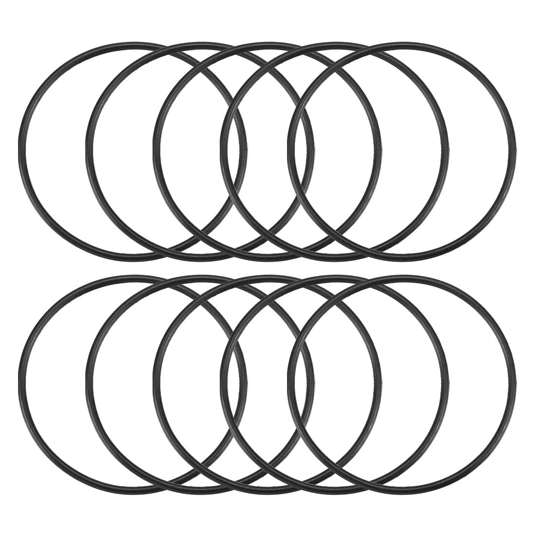 Harfington Nitrile Rubber O-Rings, Metric Buna-N Sealing Gasket 10Pcs