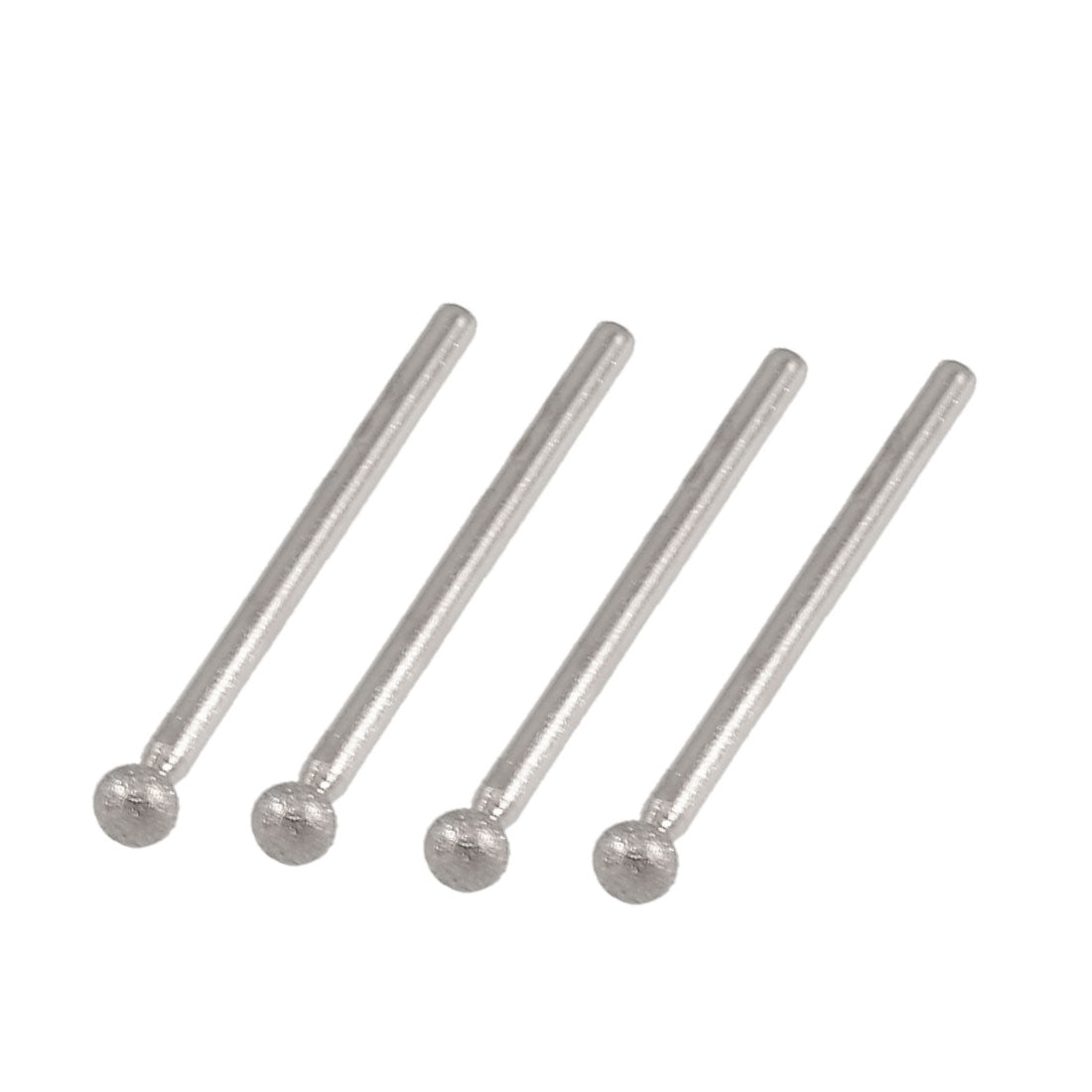 Harfington 4 Pcs 5mm Ball Nose 3mm Shank Diamond Mounted Point Grinding Bits