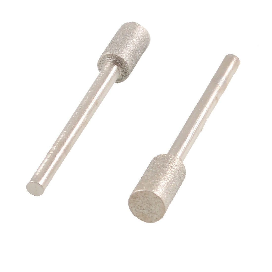 Harfington 2 Pcs 3mm Shank 6mm Cylindrical Head Diamond Mounted Points