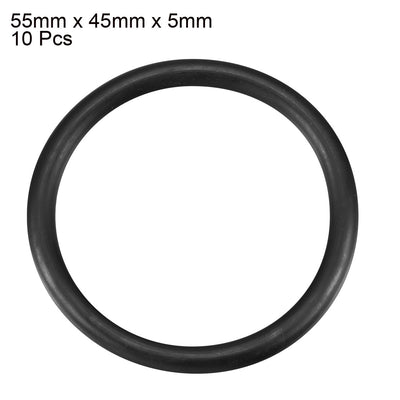 Harfington Nitrile Rubber O-Rings, Metric Buna-N Sealing Gasket 10Pcs