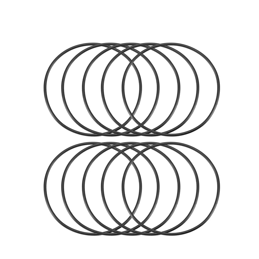 Harfington Nitrile Rubber O-Rings, Metric Buna-N Sealing Gasket 10Pcs