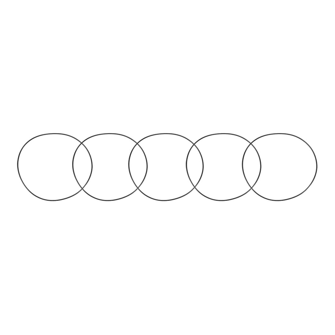 Harfington Nitrile Rubber O-Rings, Metric Buna-N Sealing Gasket Pack of 5