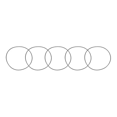 Harfington Nitrile Rubber O-Rings, Metric Buna-N Sealing Gasket Pack of 5