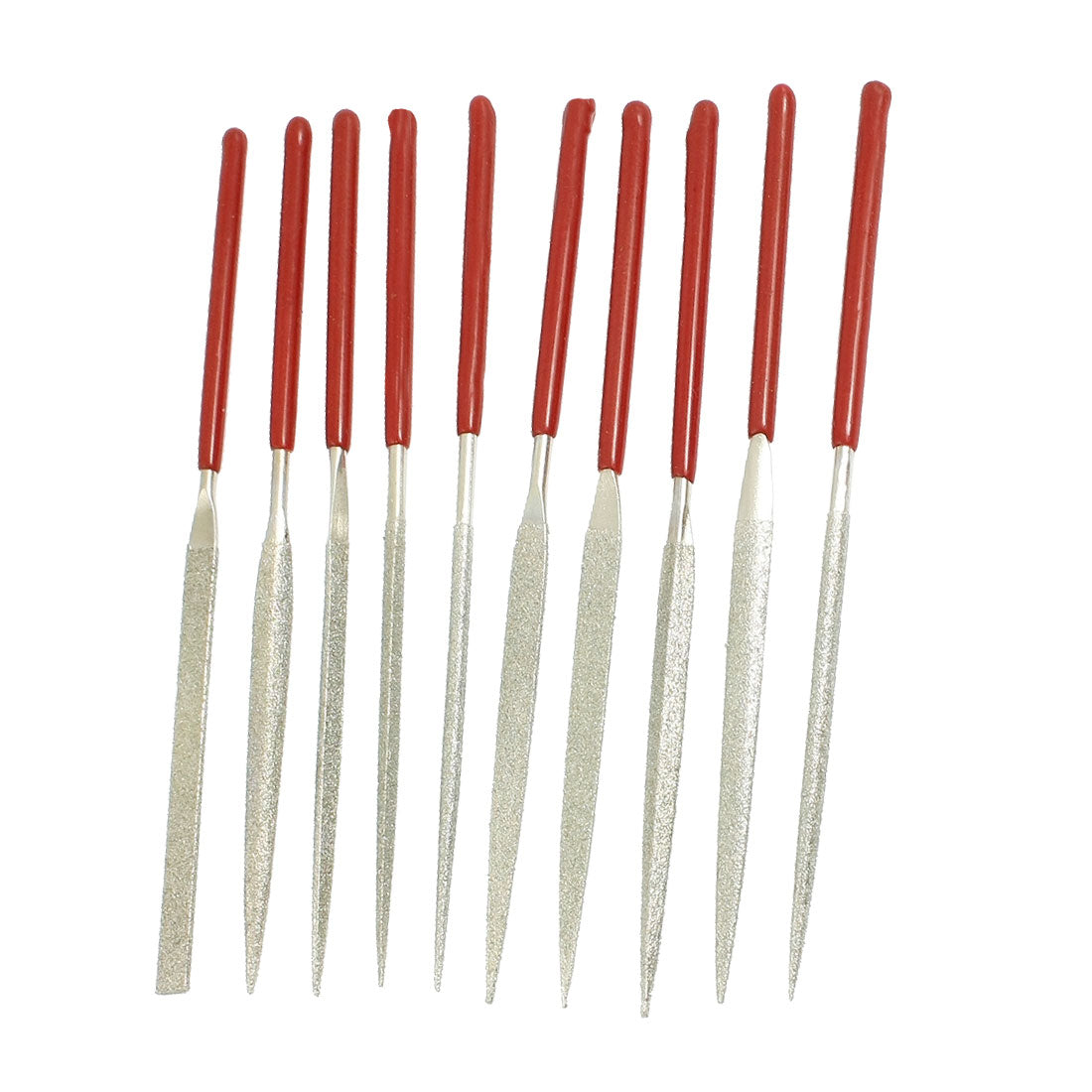 Harfington 10 Pcs 2mm x 100mm Flat Triangle Grinding Coining File Tool Set