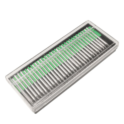 Harfington 30 Pcs 3mm Shank 1.5mm Dia Round Ball Point Grinding Diamond Point Bits