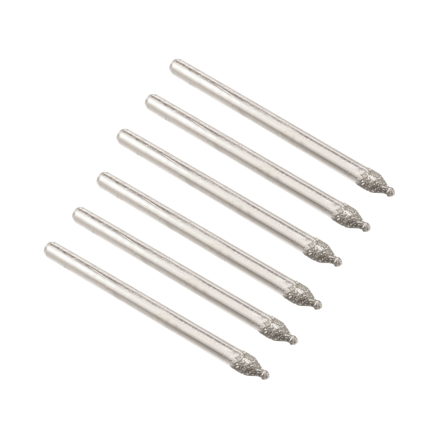 Harfington 30 Pcs 3mm Shank 1.5mm Dia Round Ball Point Grinding Diamond Point Bits