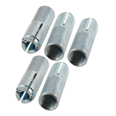 Harfington 5 Pcs M10 Thread Metal Sleeve Anchors Tool Expanding Expansion Bolt