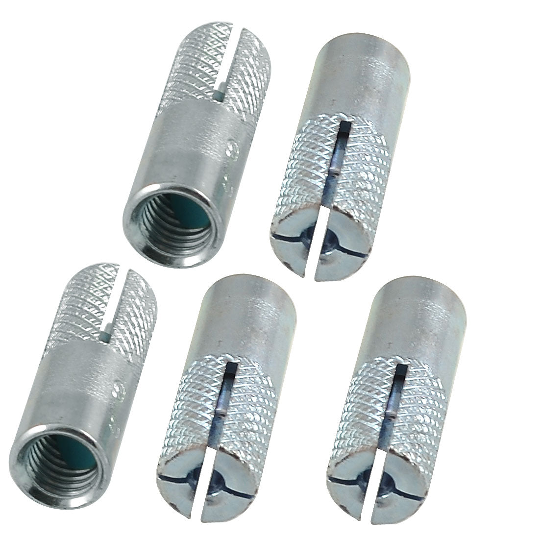 Harfington 25mm Long Metal M6 Threaded Expansion Bolt Sleeve Anchors Tool 5 Pcs