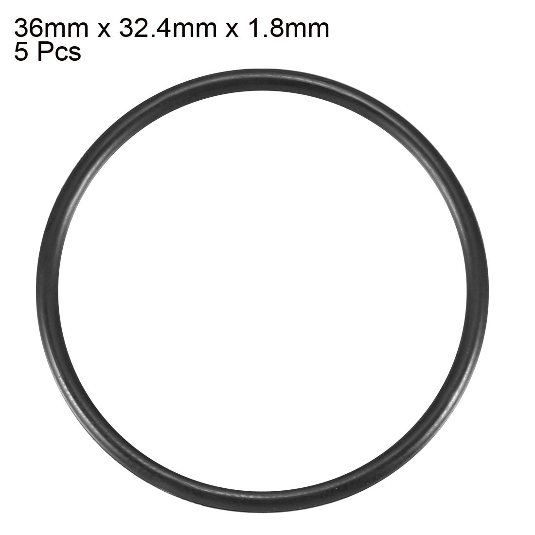 Harfington Nitrile Rubber O-Rings, Metric Buna-N Sealing Gasket Pack of 5