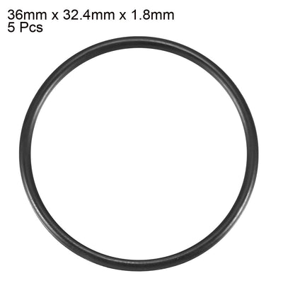 Harfington Nitrile Rubber O-Rings, Metric Buna-N Sealing Gasket Pack of 5