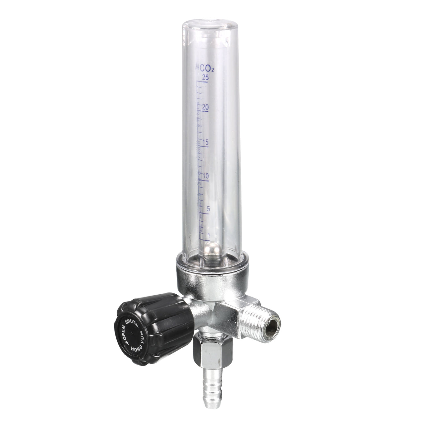 Harfington 14mm Thread 1-25 L/min CO2 Water Liquid Flow Flowmeter