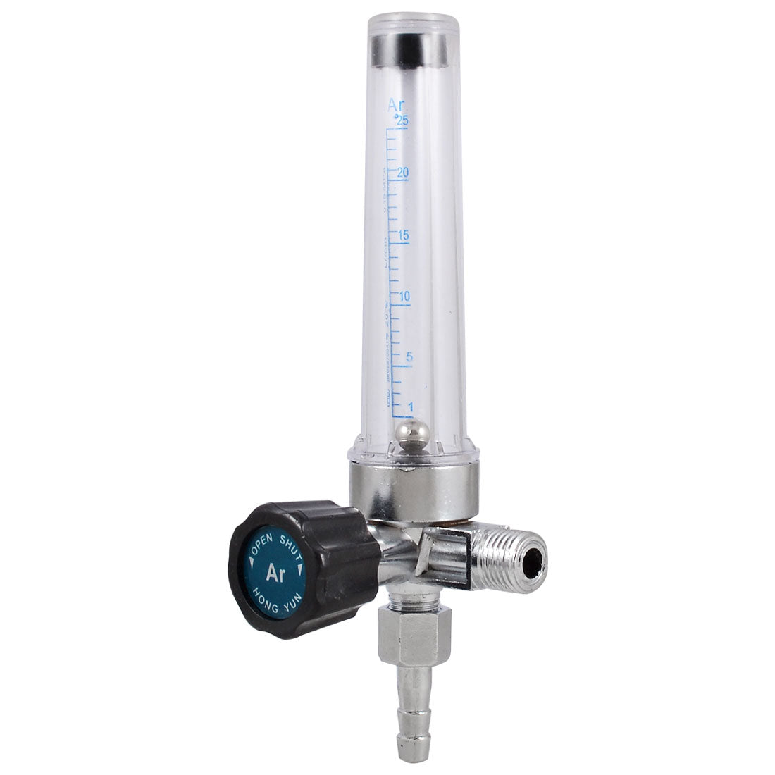 Harfington 14mm Thread Dia 1-25 L/min Ar Water Liquid Flow Flowmeter