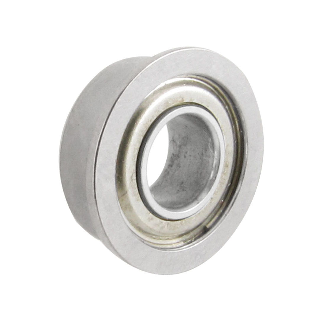 Harfington 13mm x 6mm x 5mm Radial Shielded Deep Groove Flanged Ball Bearing Silver Tone