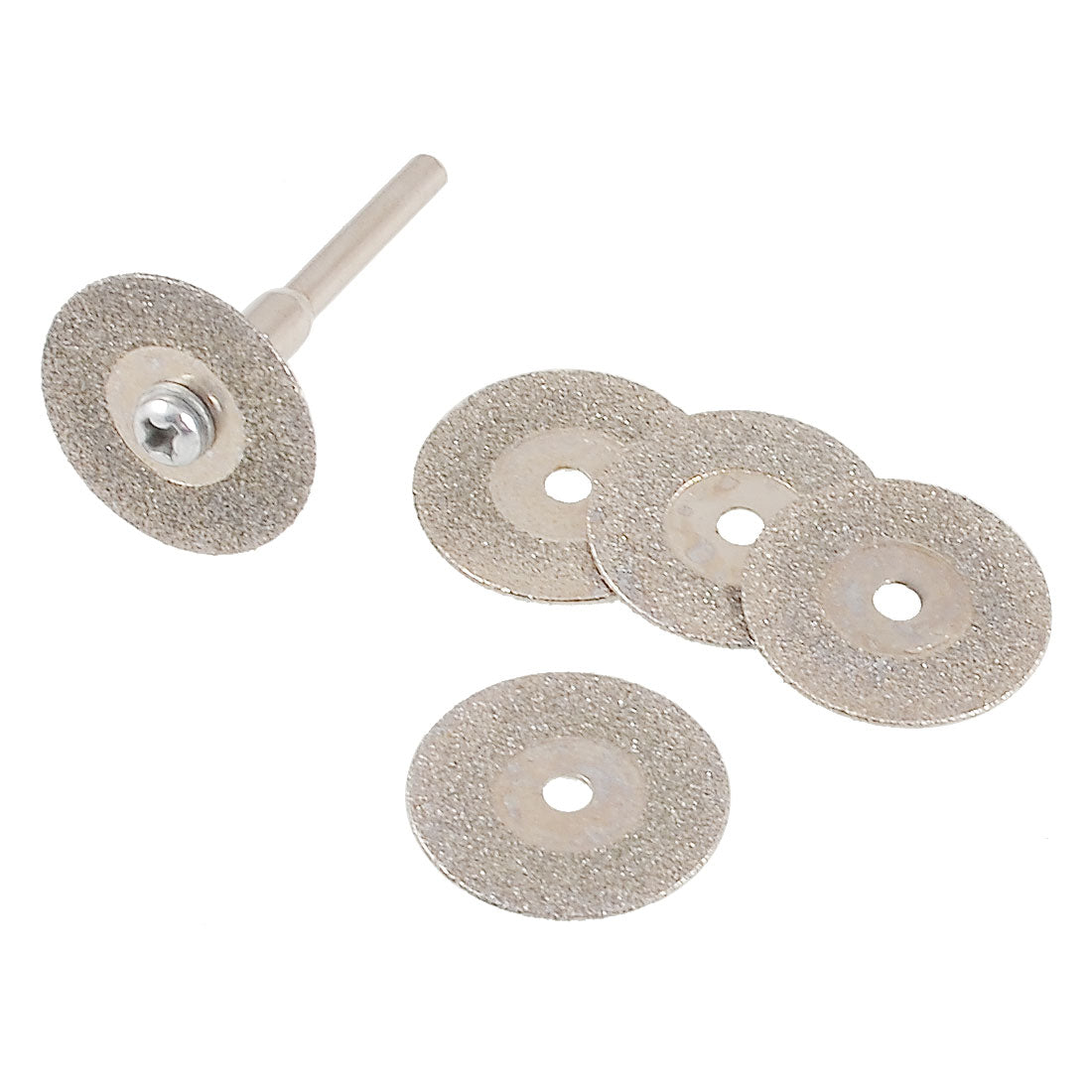 Harfington 16mm Dia Mini Electric Grinder Abrasive Cutting Wheel 6 Pcs w Connector