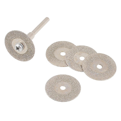 Harfington 16mm Dia Mini Electric Grinder Abrasive Cutting Wheel 6 Pcs w Connector