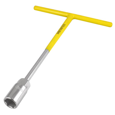 Harfington Yellow Rubber Antislip Grip Spanner 17mm Hex Hexagon Socket Wrench Tool