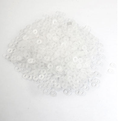 Harfington 3mm x 7mm x 1mm Flat Insulating Plastic Washers White 1000 Pcs