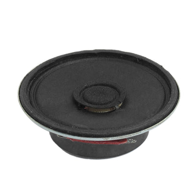 Harfington 0.5W 0.5 Watt 8 Ohm 50mm Dia Aluminum Round External Magnet Speaker Silver Tone