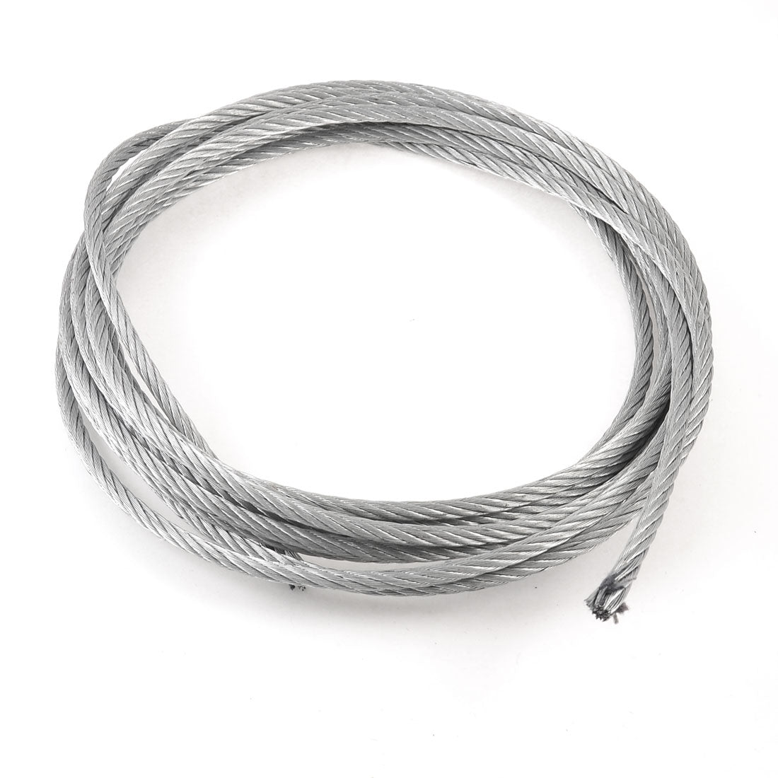Harfington 5mm Diameter Flexible Steel Wire Rope Cable 5m Length