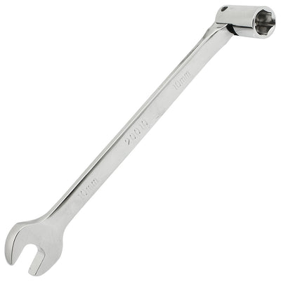 Harfington 6.7" Long Double Headed 10mm Rotary Hex Socket Head Open End Combination Wrench